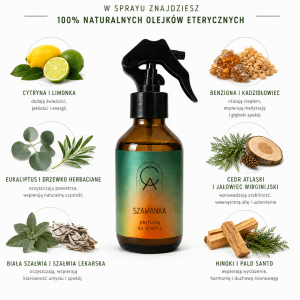 Szamanka Naturalne Perfumy do Wnętrz z Olejków Eterycznych (Bez Chemii)