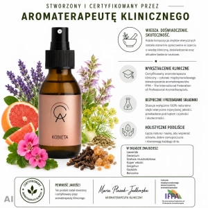 KOBIETA - aromaterapeutyczny spray do przestrzeni, 100ml