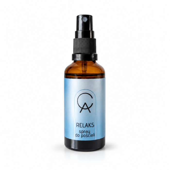 RELAKS – aromaterapeutyczny spray do pościeli z olejków eterycznych, 50 ml