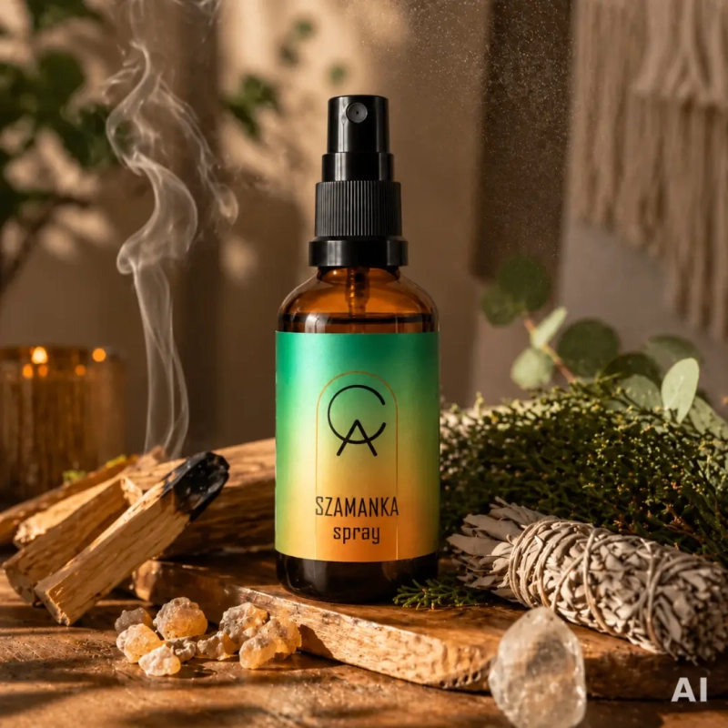 SZAMANKA - aromaterapeutyczny spray do przestrzeni, 50 ml