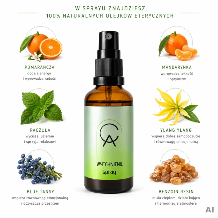 WYTCHNIENIE - aromaterapeutyczny spray do przestrzeni, 50 ml