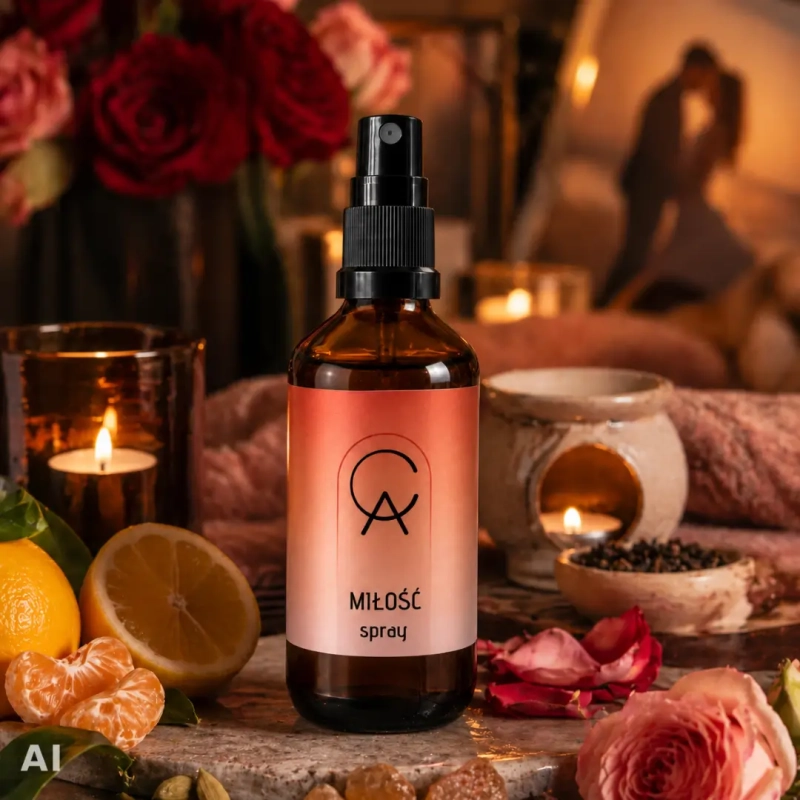 MIŁOŚĆ - aromaterapeutyczny spray do przestrzeni, 50ml
