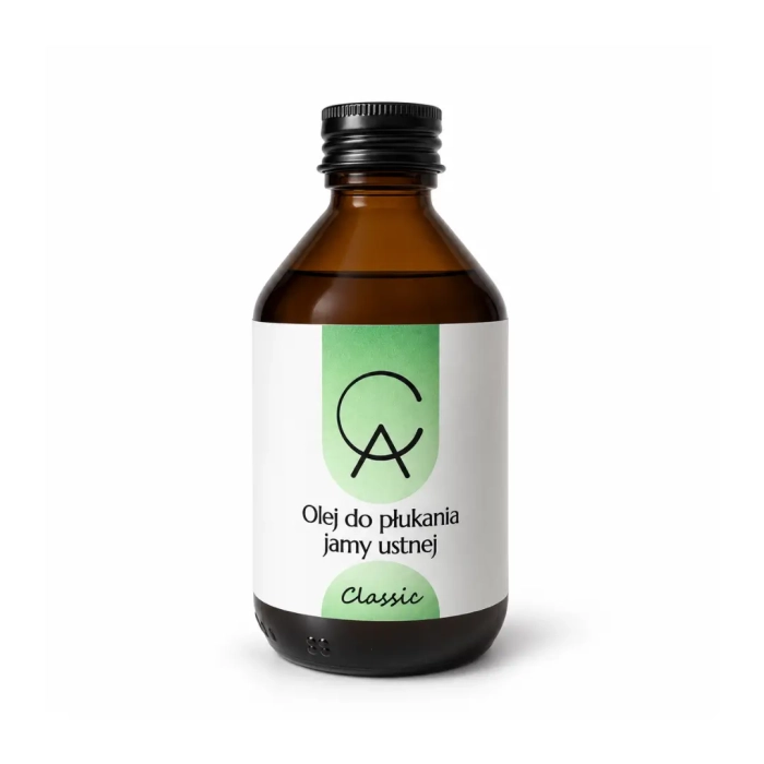 Olej do płukania ust CLASSIC z olejkami eterycznymi – mocno odświeżający, 150 ml