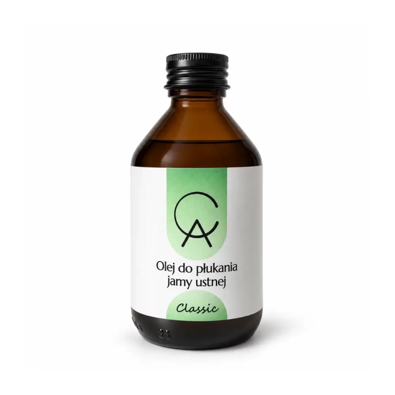 Olej do płukania ust CLASSIC z olejkami eterycznymi – mocno odświeżający, 150 ml