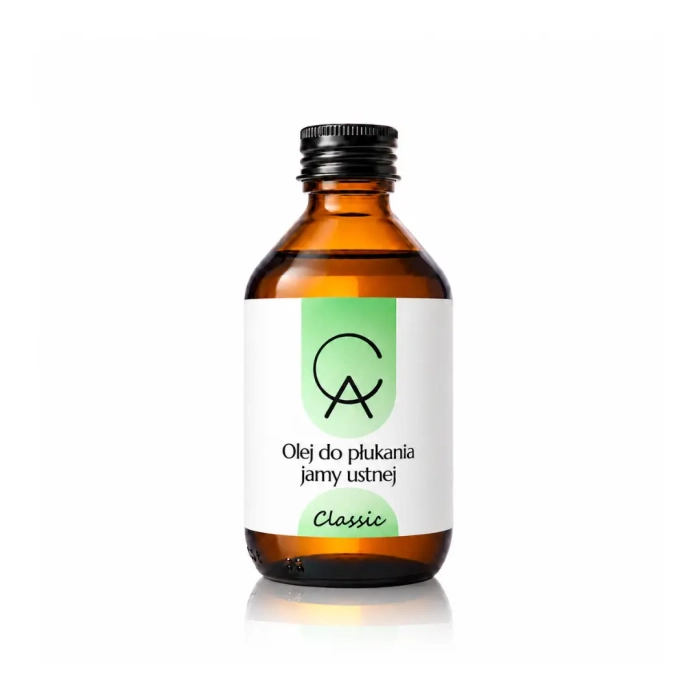 Olej do płukania ust CLASSIC z olejkami eterycznymi – mocno odświeżający, 150 ml
